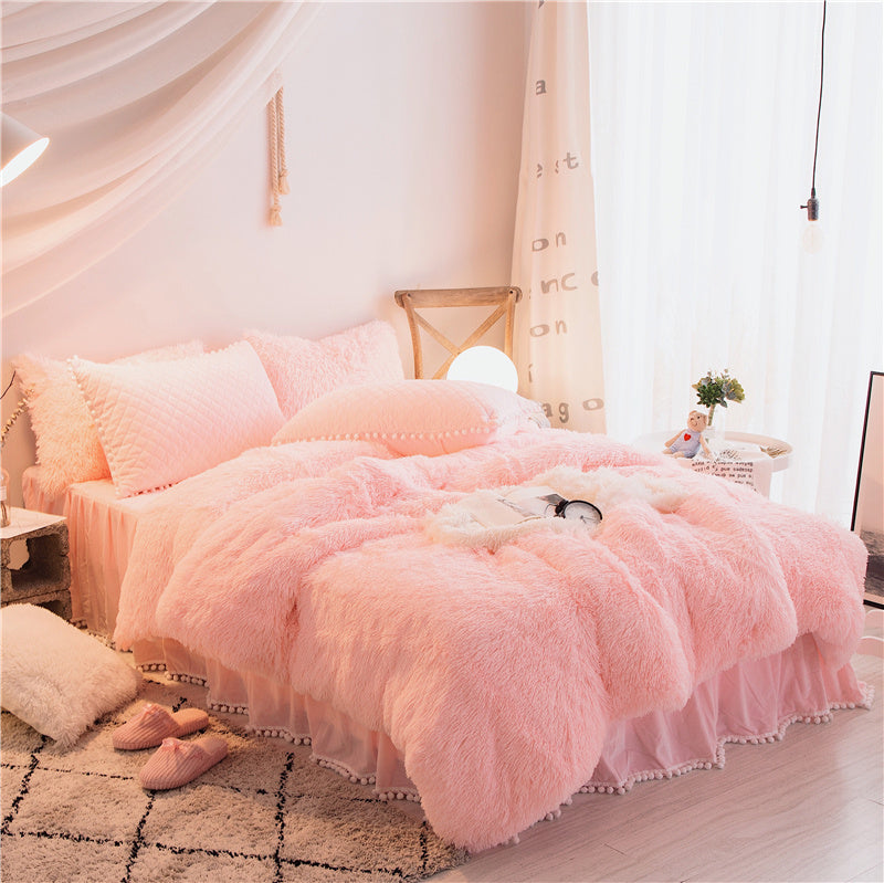 Korean mink velvet bedding set