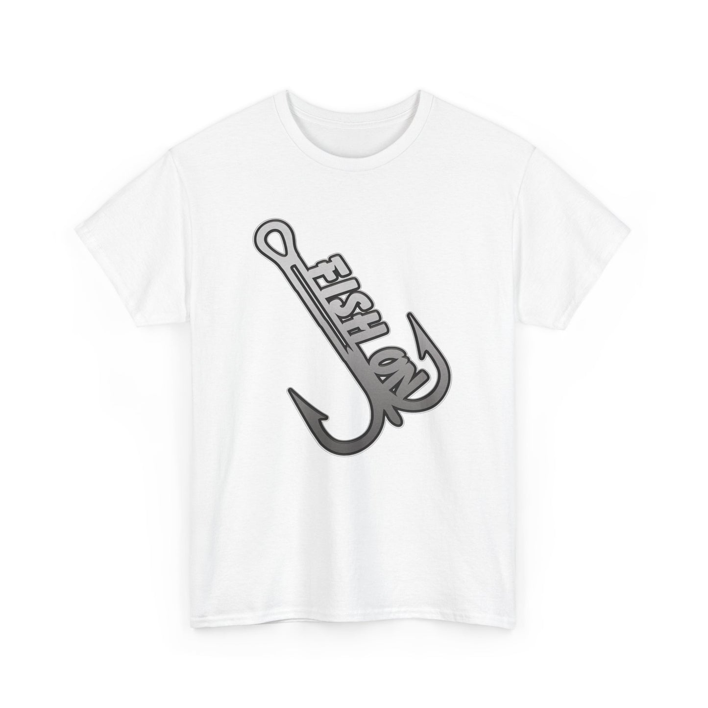 Fish on treble hook, Heavy Cotton T-Shirt