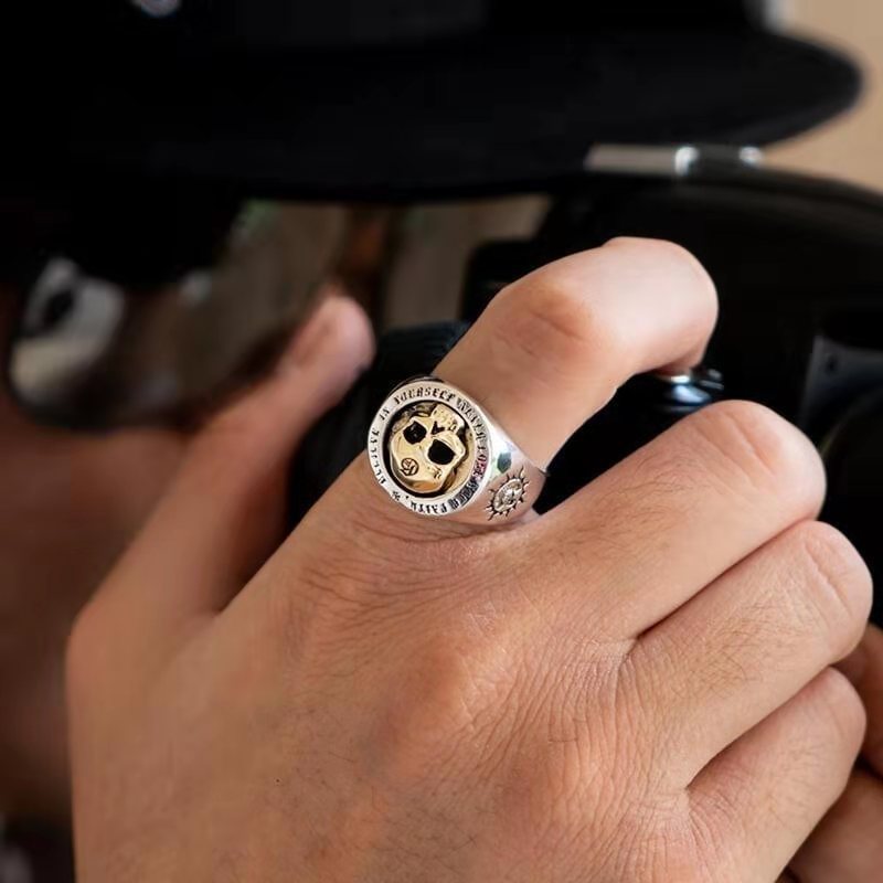 Domineering Skull Men's Ring