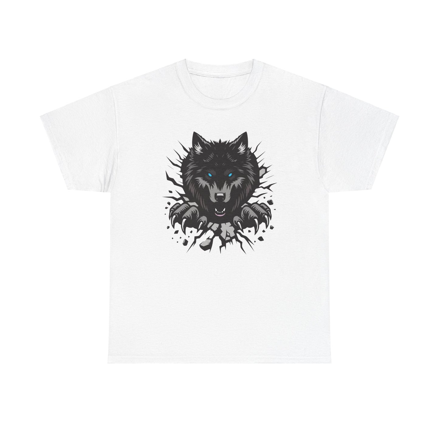 Breaking Out Wolf. Heavy Cotton T-Shirt