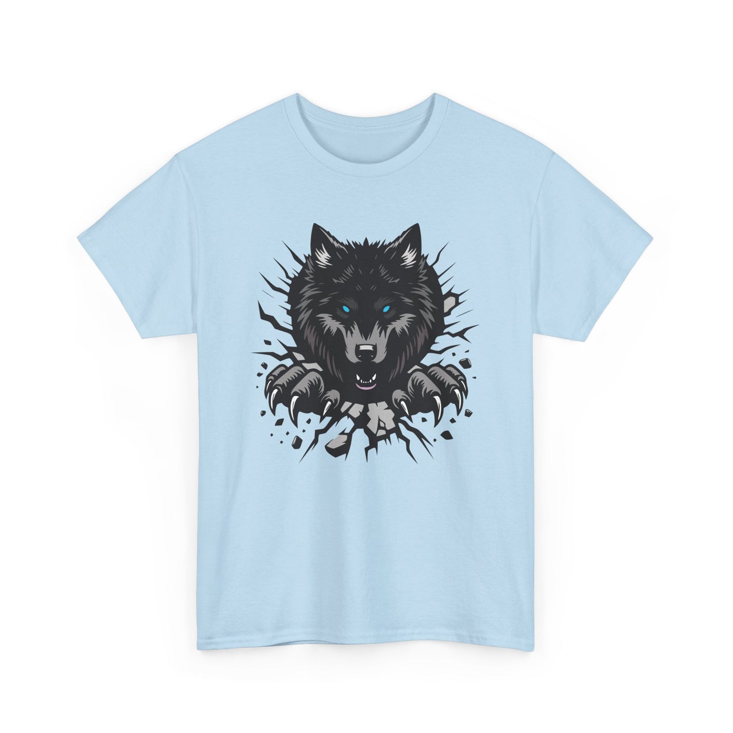 Breaking Out Wolf. Heavy Cotton T-Shirt