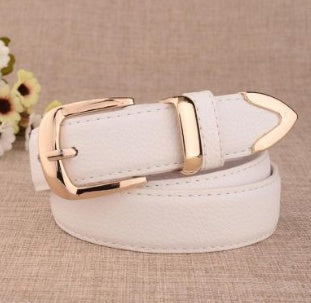 Casual Imitation Leather Belt