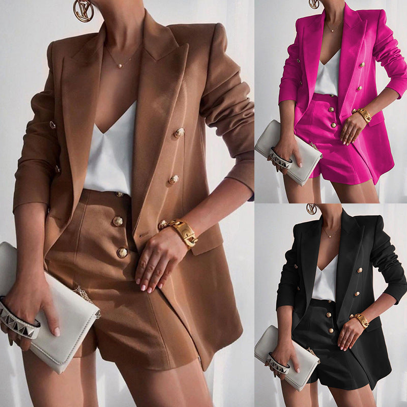 Women's Fashion Shorts Two-piece Suit