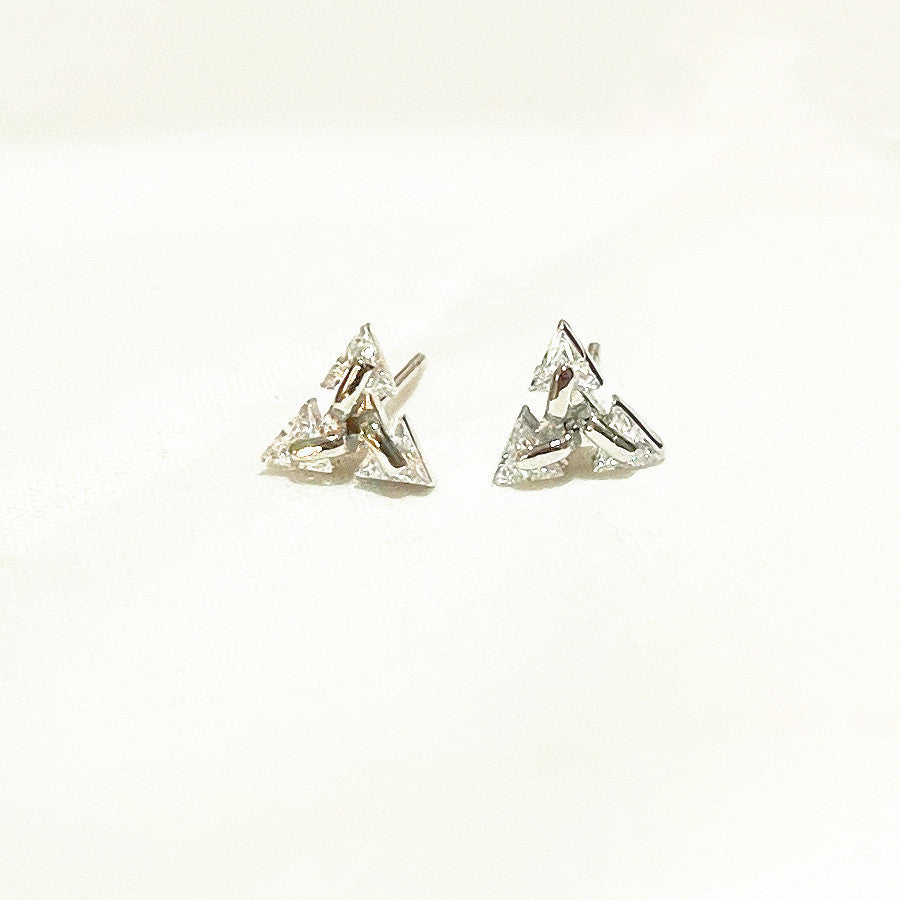 Triangle Zircon Piercing Studs