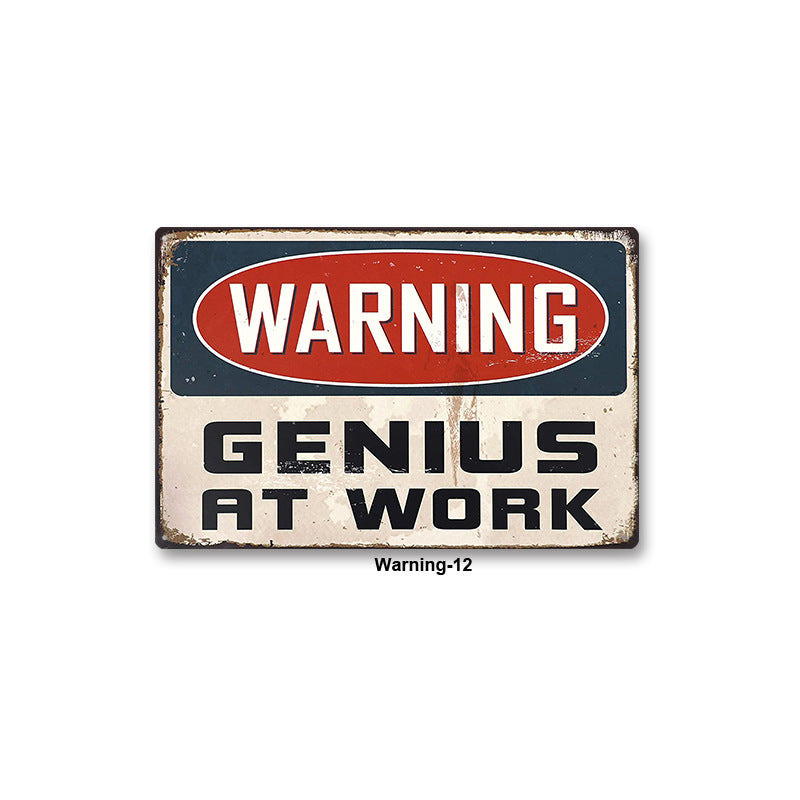 Warning Signs Wall Decoration