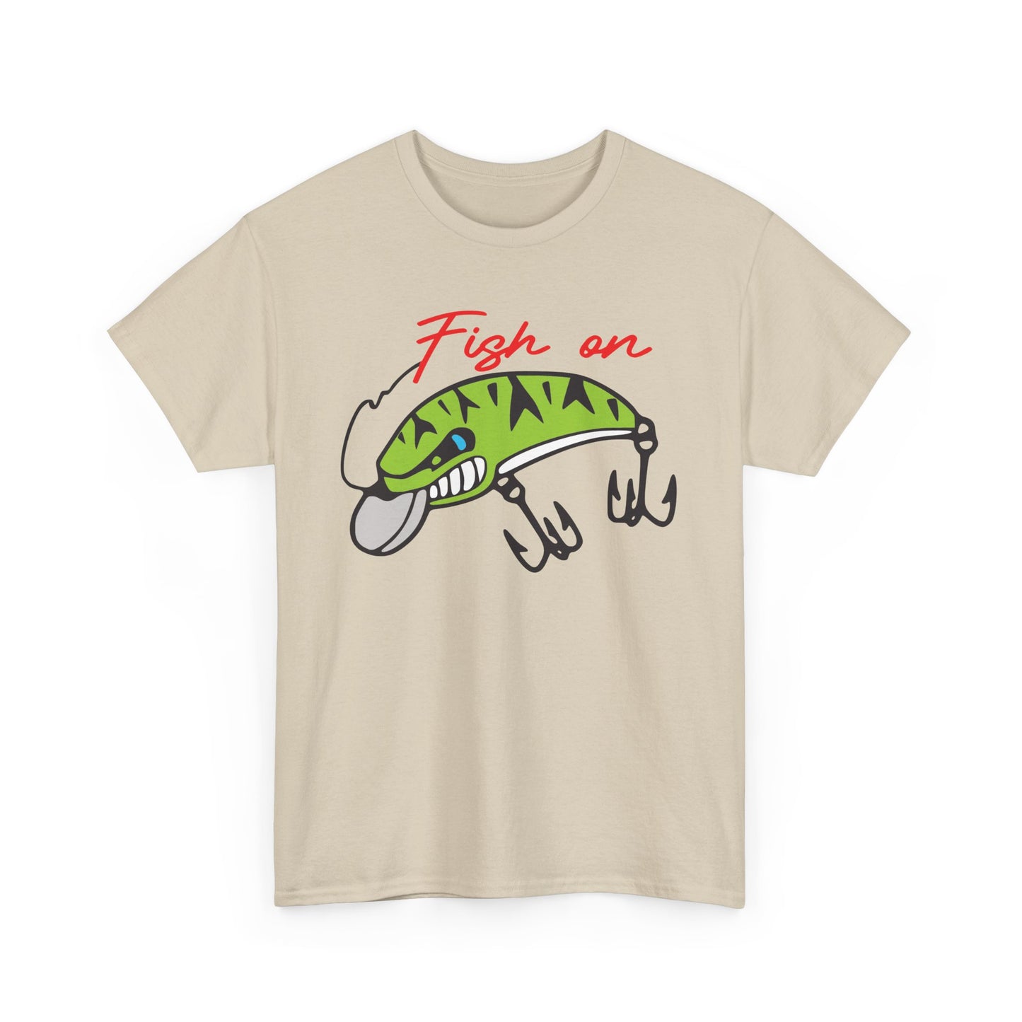 Fish on Lure Heavy Cotton T-Shirt