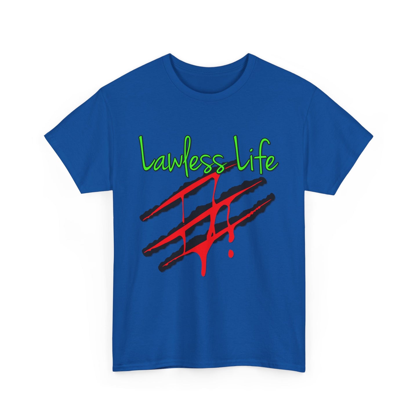 Lawless Life Bloody Scars. Heavy Cotton T-Shirt