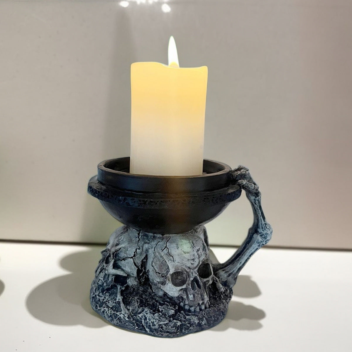 Skull Candlestick Decoration