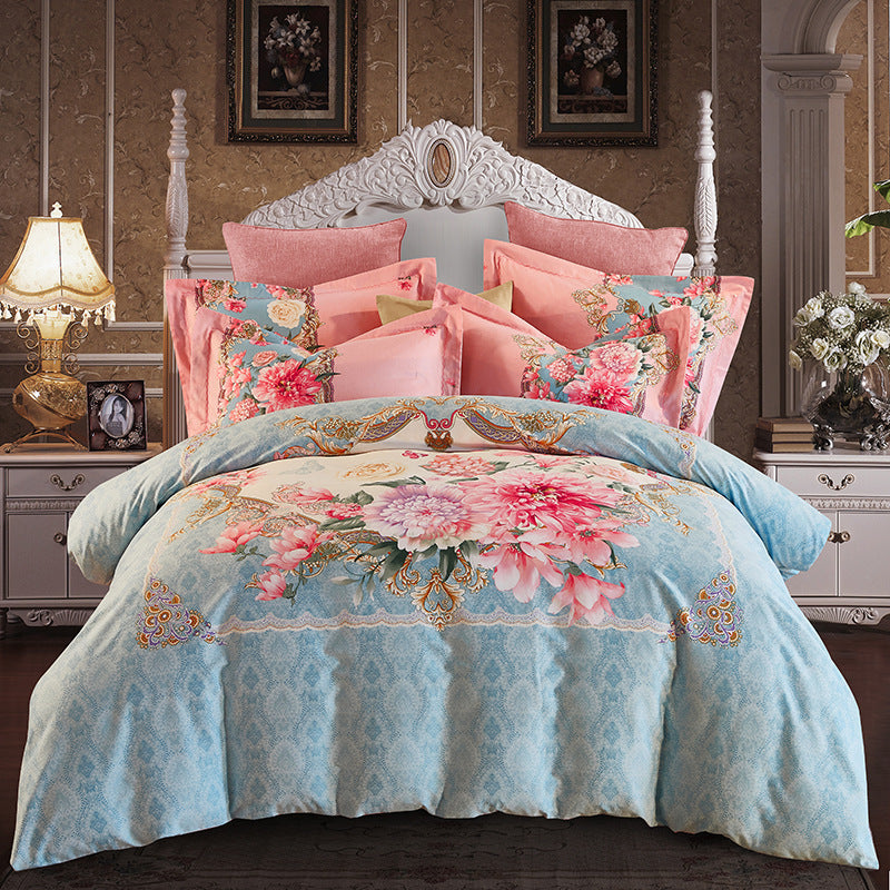 Four-piece cotton bed set