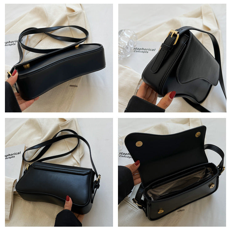 Flip Magnetic Buckle Shoulder Bag