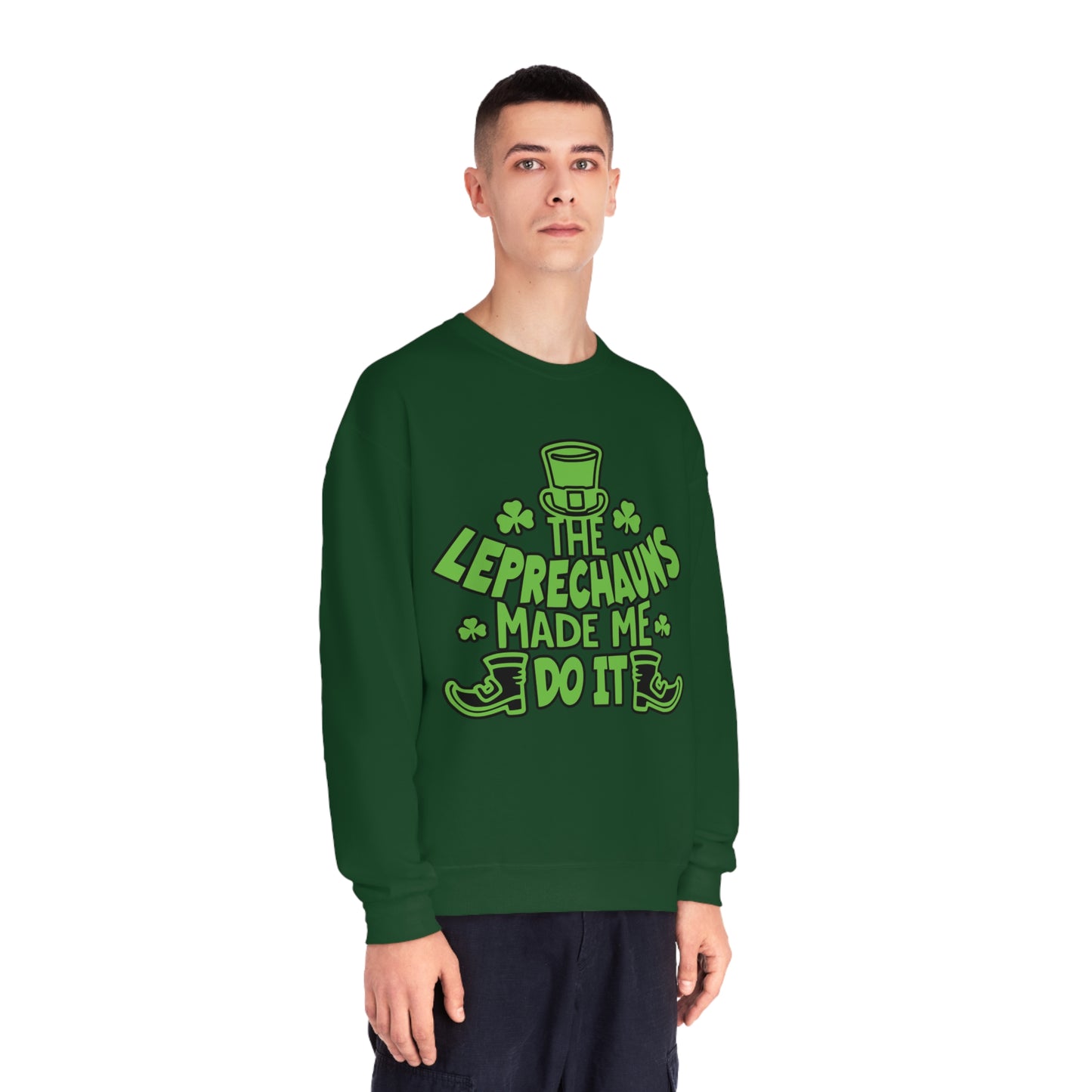 The Leprechauns Made Me Do it.., Unisex NuBlend® Crewneck Sweatshirt