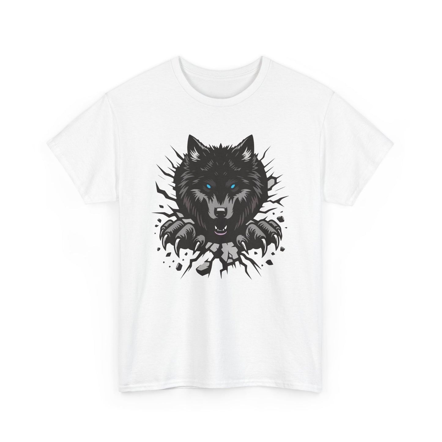 Breaking Out Wolf. Heavy Cotton T-Shirt