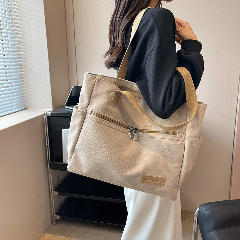 Canvas Shoulder Handbag