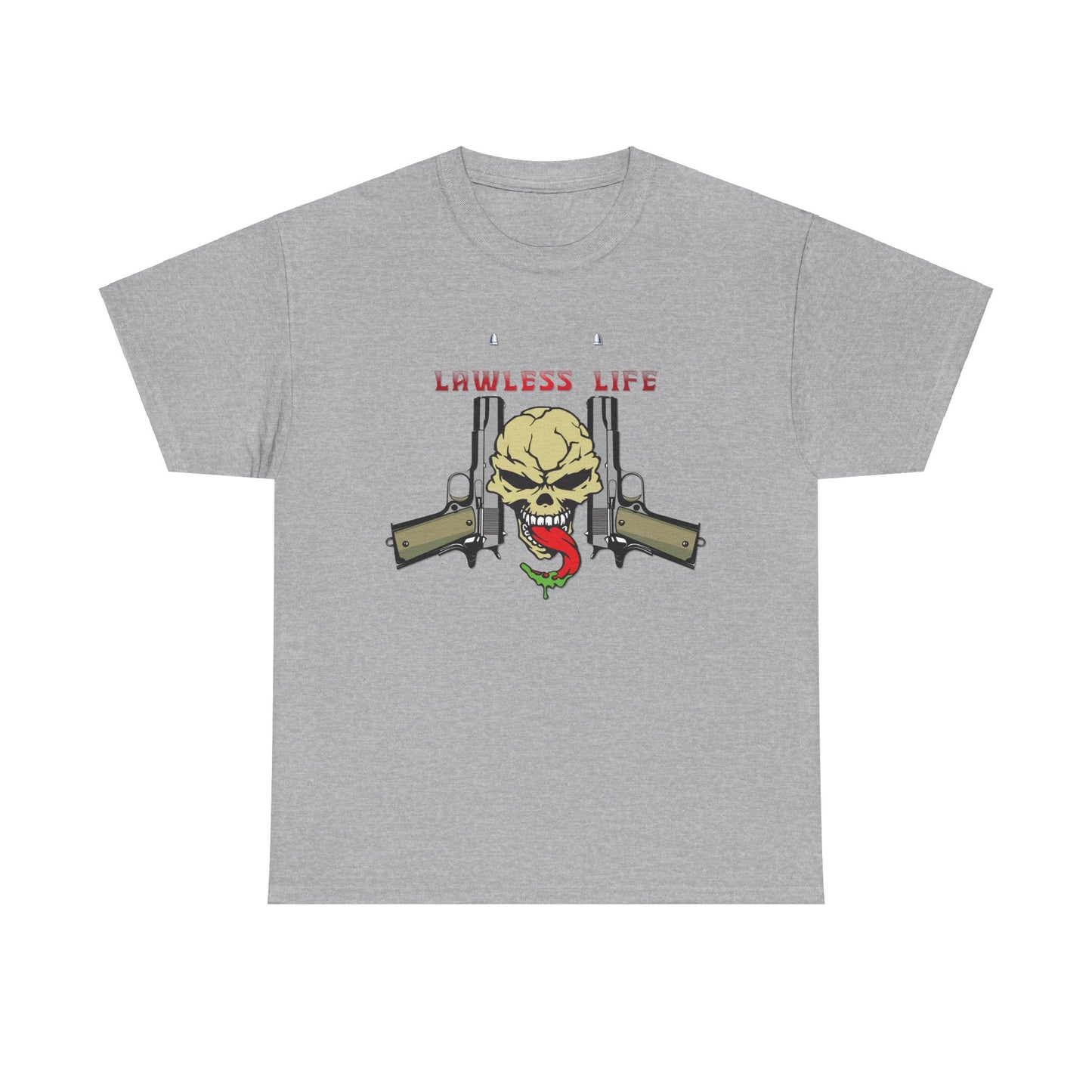 Lawless Life Pistols. Heavy Cotton T-Shirt