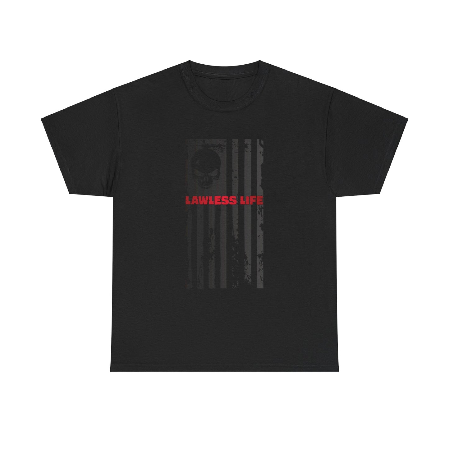 Lawless Life Flag. Heavy Cotton T-Shirt