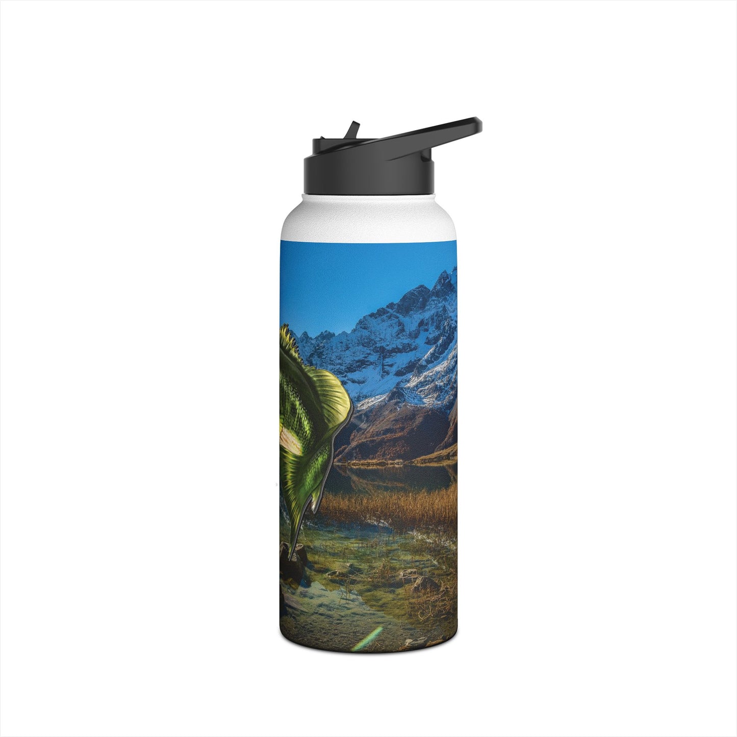 Bass Lake. Stainless Steel Water Bottle