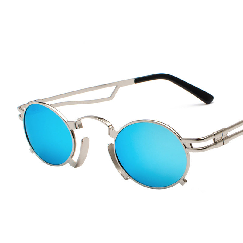 Metal oval sunglasses