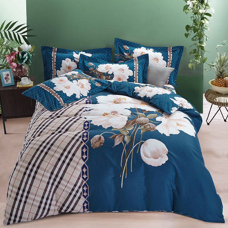 Four-piece cotton bed set