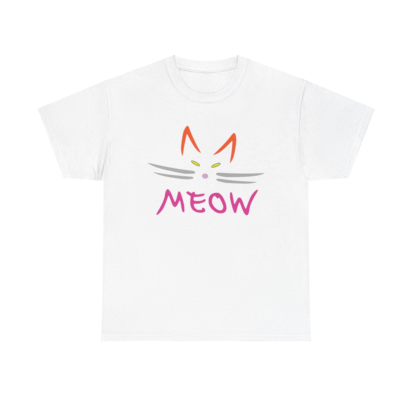 Meow. Heavy Cotton T-Shirt