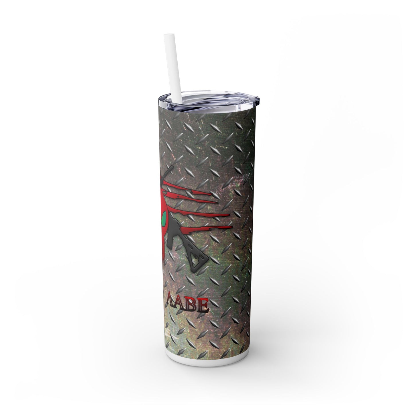 Molon Labe. 20oz Skinny Tumbler with Straw