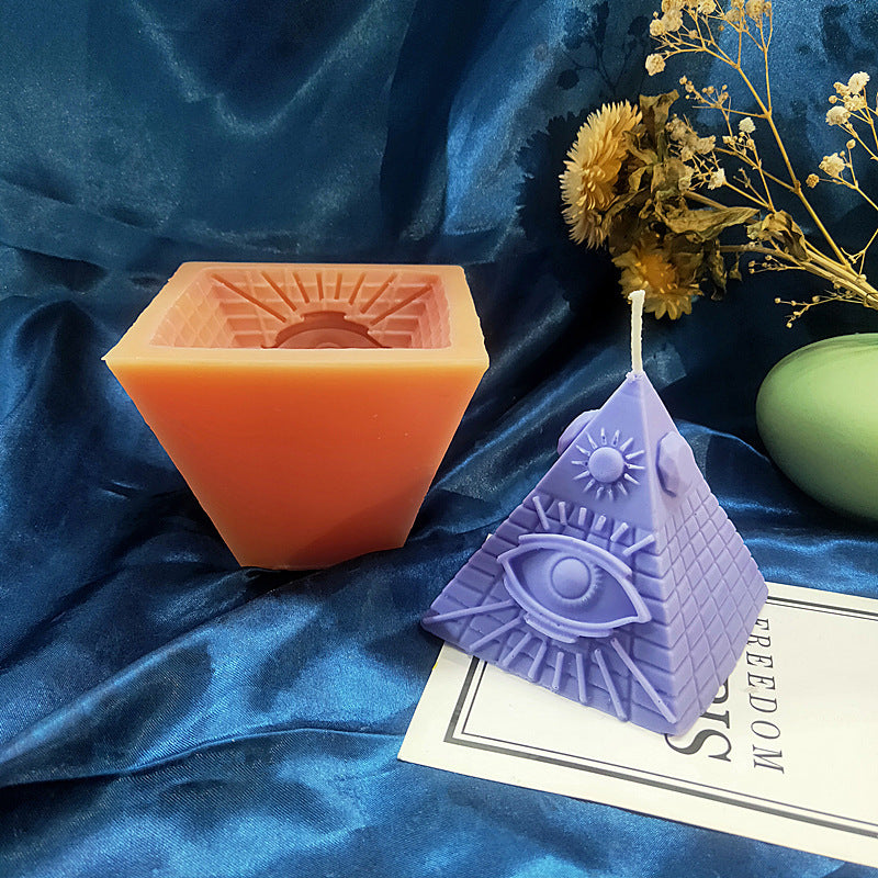 DIY Candle Pyramid Silicone Mold