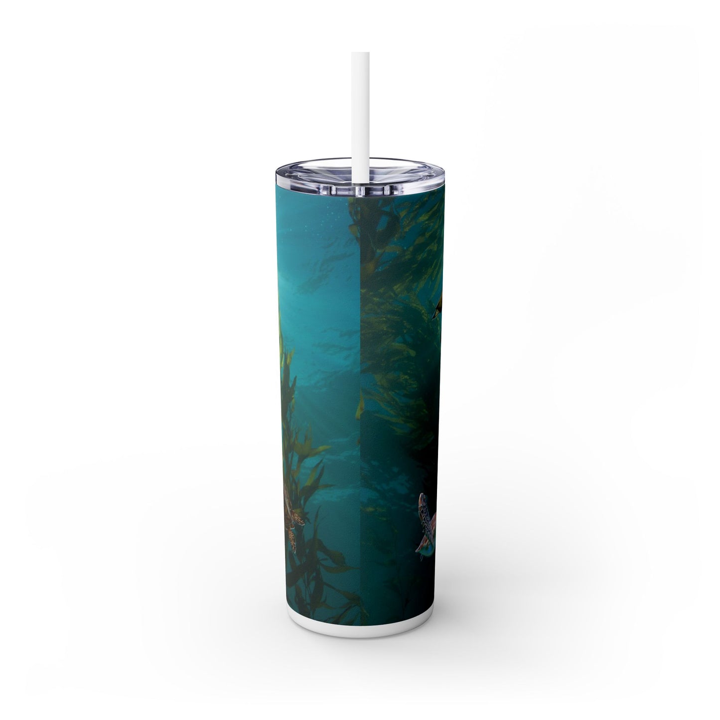 Sea Turtles. 20oz Skinny Tumbler with Straw