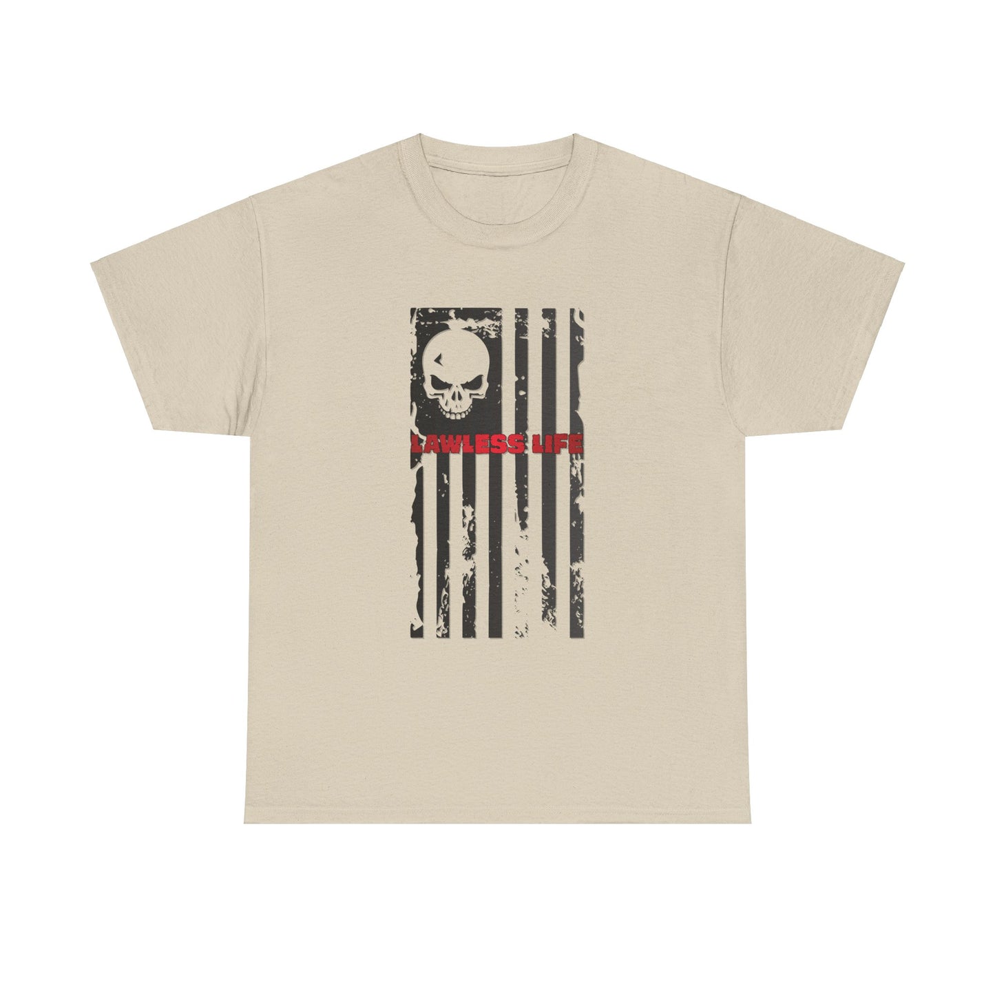 Lawless Life Flag. Heavy Cotton T-Shirt