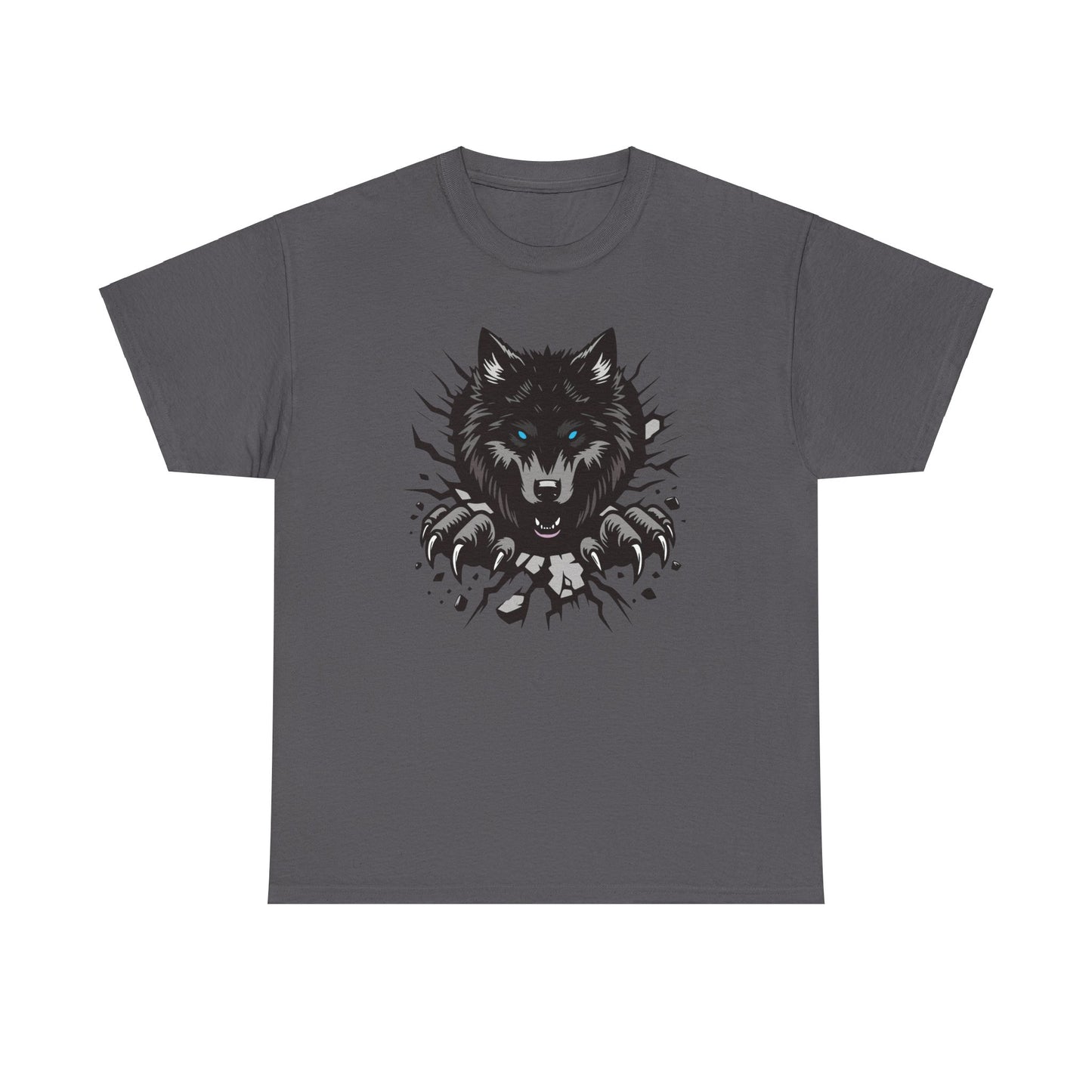 Breaking Out Wolf. Heavy Cotton T-Shirt