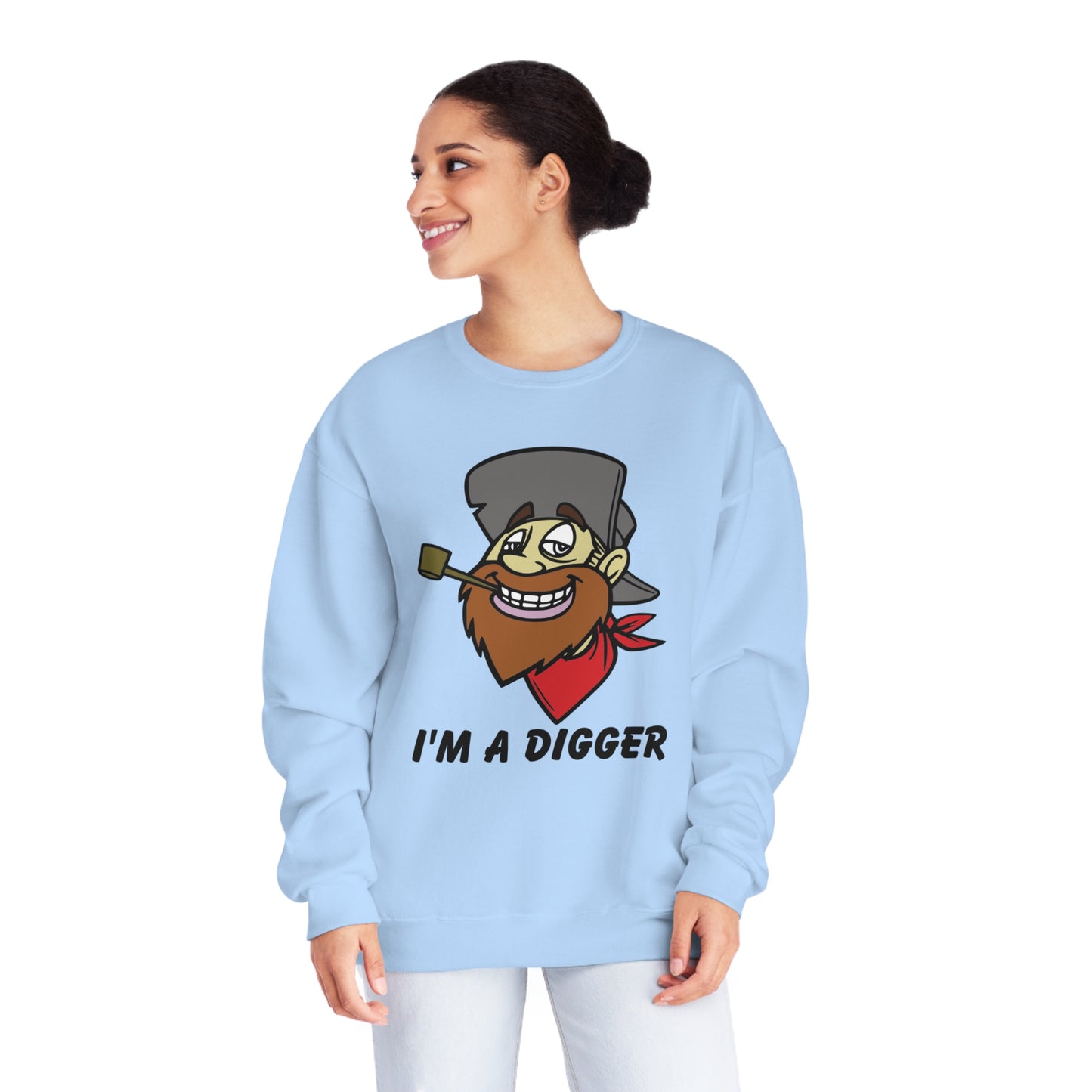 I'M a Digger, Unisex NuBlend® Crewneck Sweatshirt