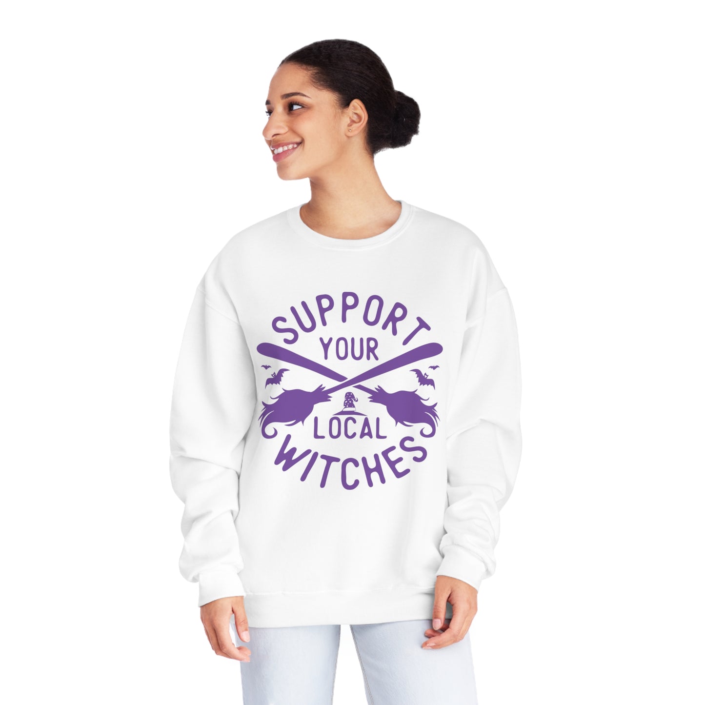 Support Your Local Witches, Unisex NuBlend® Crewneck Sweatshirt