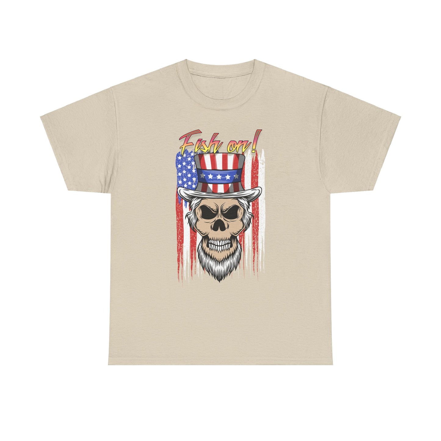 All American Fish on. Heavy Cotton T-Shirt