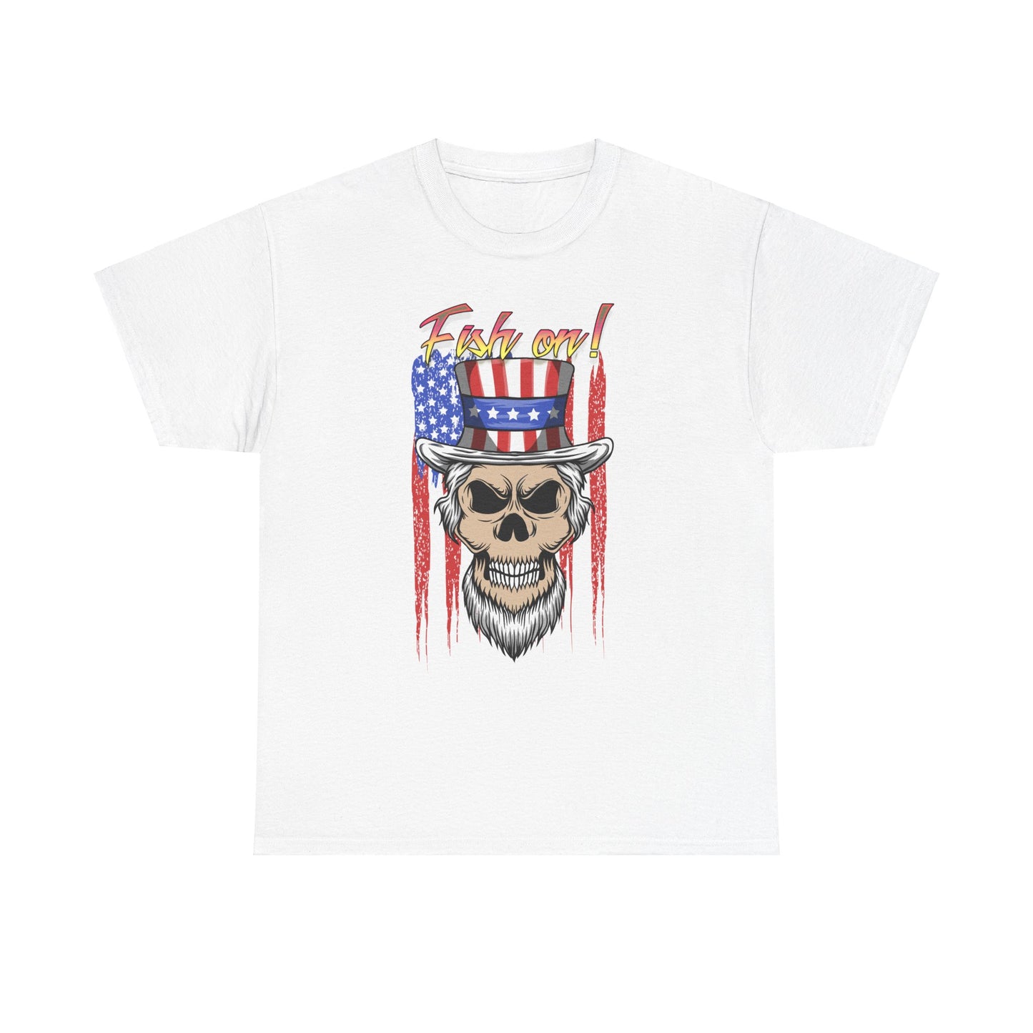 All American Fish on. Heavy Cotton T-Shirt