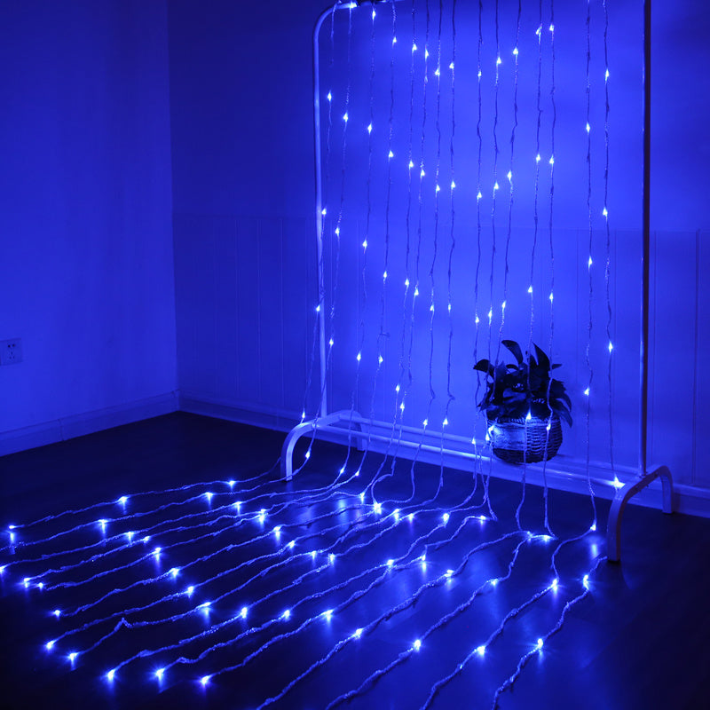 LED waterfall star string lamp