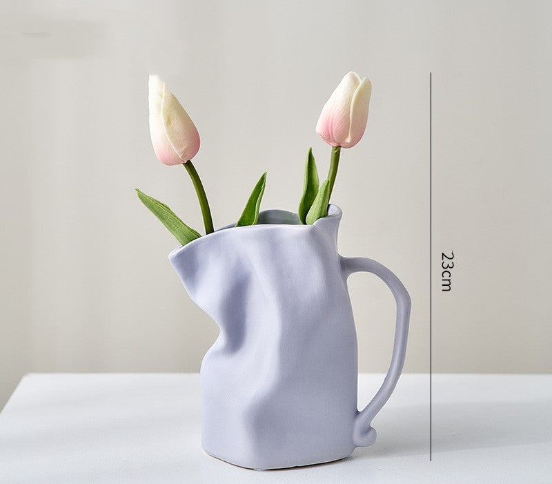 Ceramic Fold Kettle Cup Vase