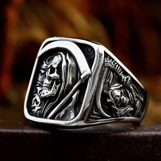 Men's Stainless Steel Reaper Ring