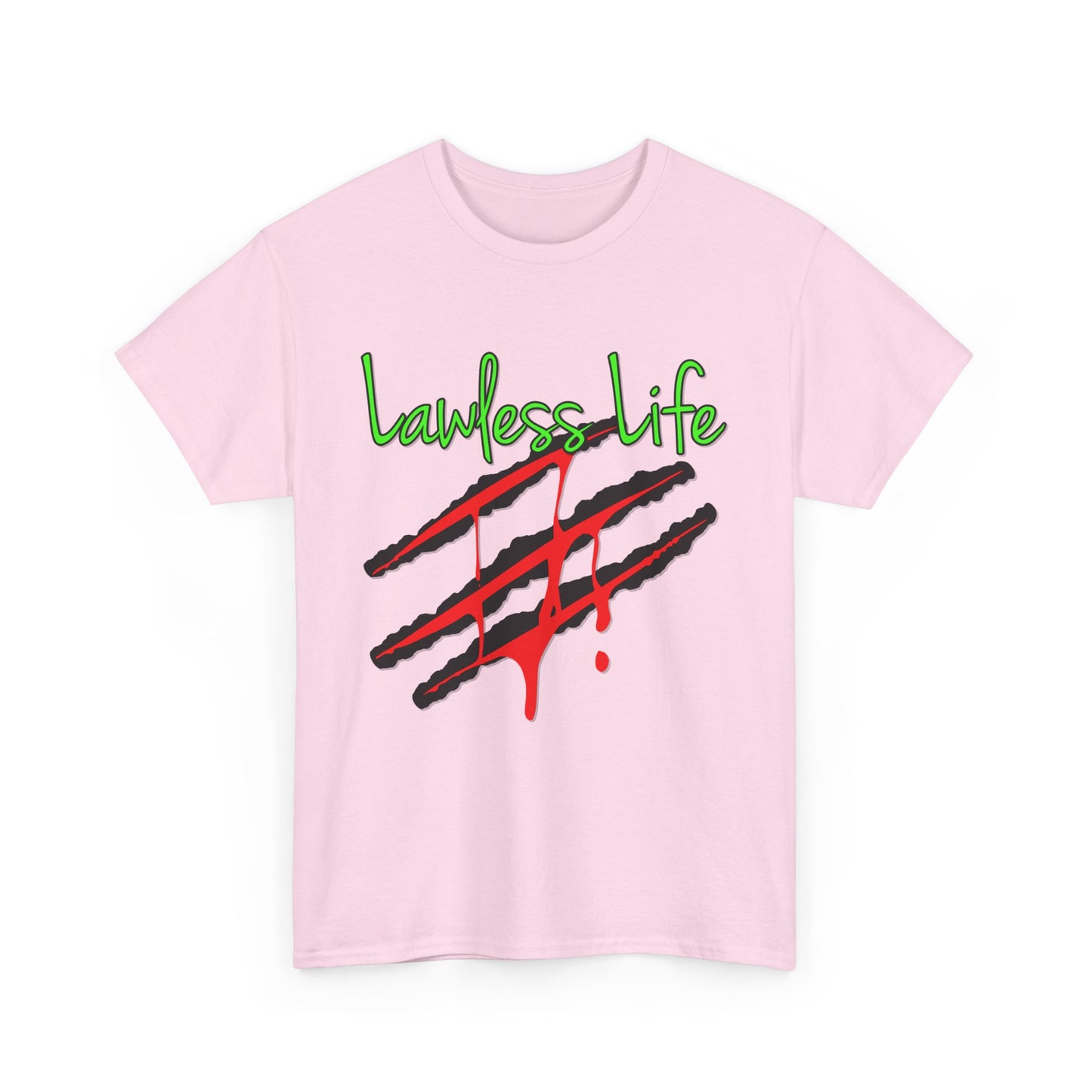 Lawless Life Bloody Scars. Heavy Cotton T-Shirt