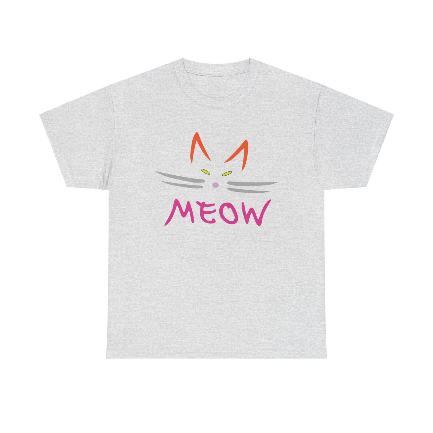 Meow. Heavy Cotton T-Shirt