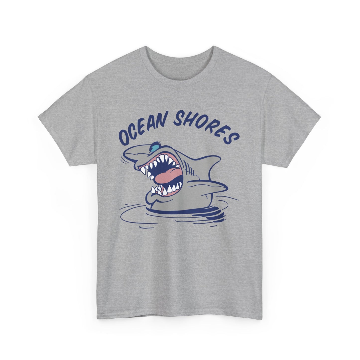 Ocean Shores Shark, Heavy Cotton T-Shirt