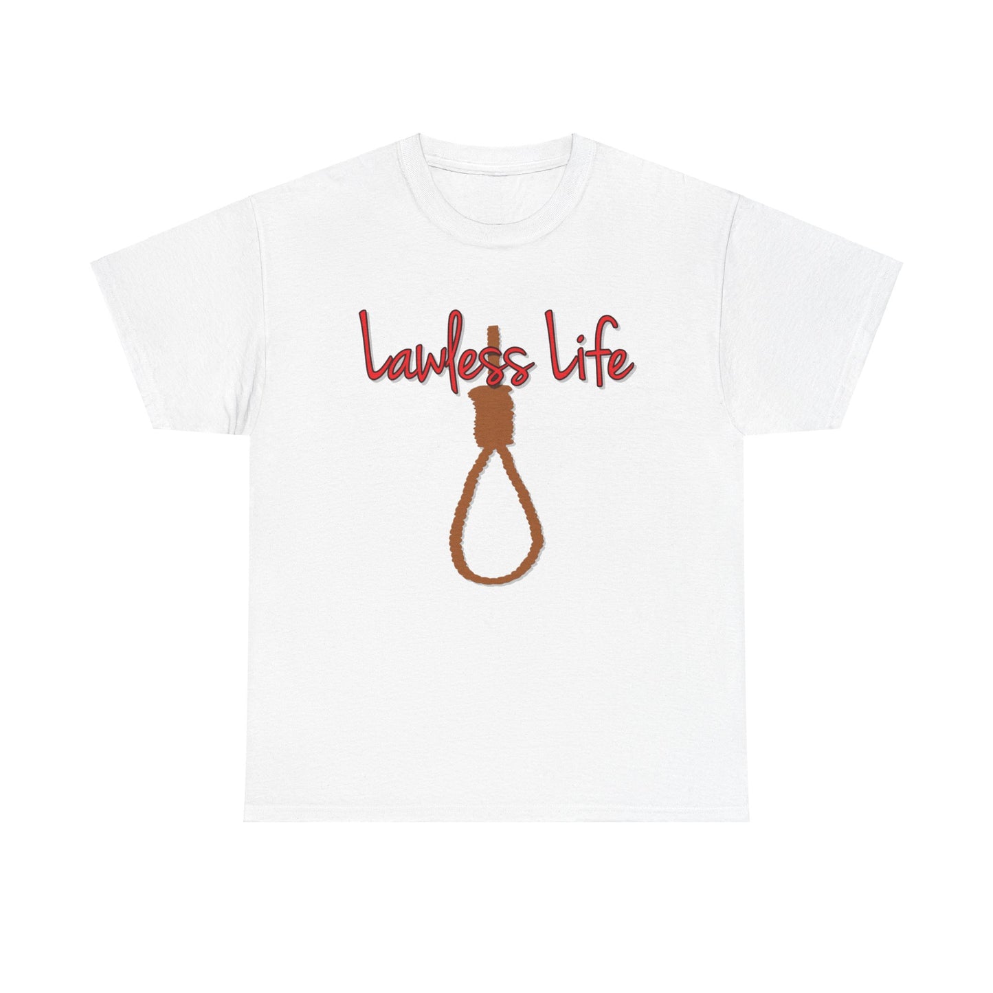 Lawless Life Noose. Heavy Cotton T-Shirt