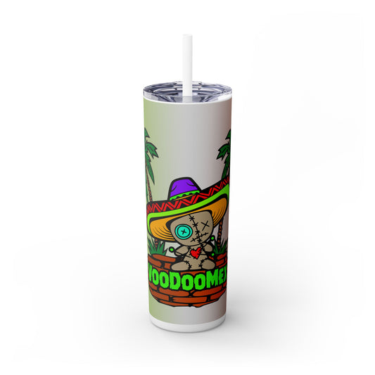 VooDooMex. 20oz Skinny Tumbler with Straw