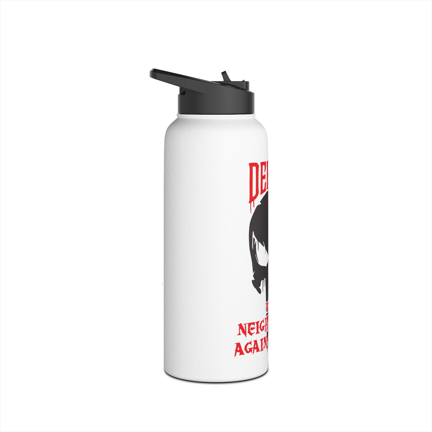 Defend the Neighborhood Against Drugs. Stainless Steel Water Bottle