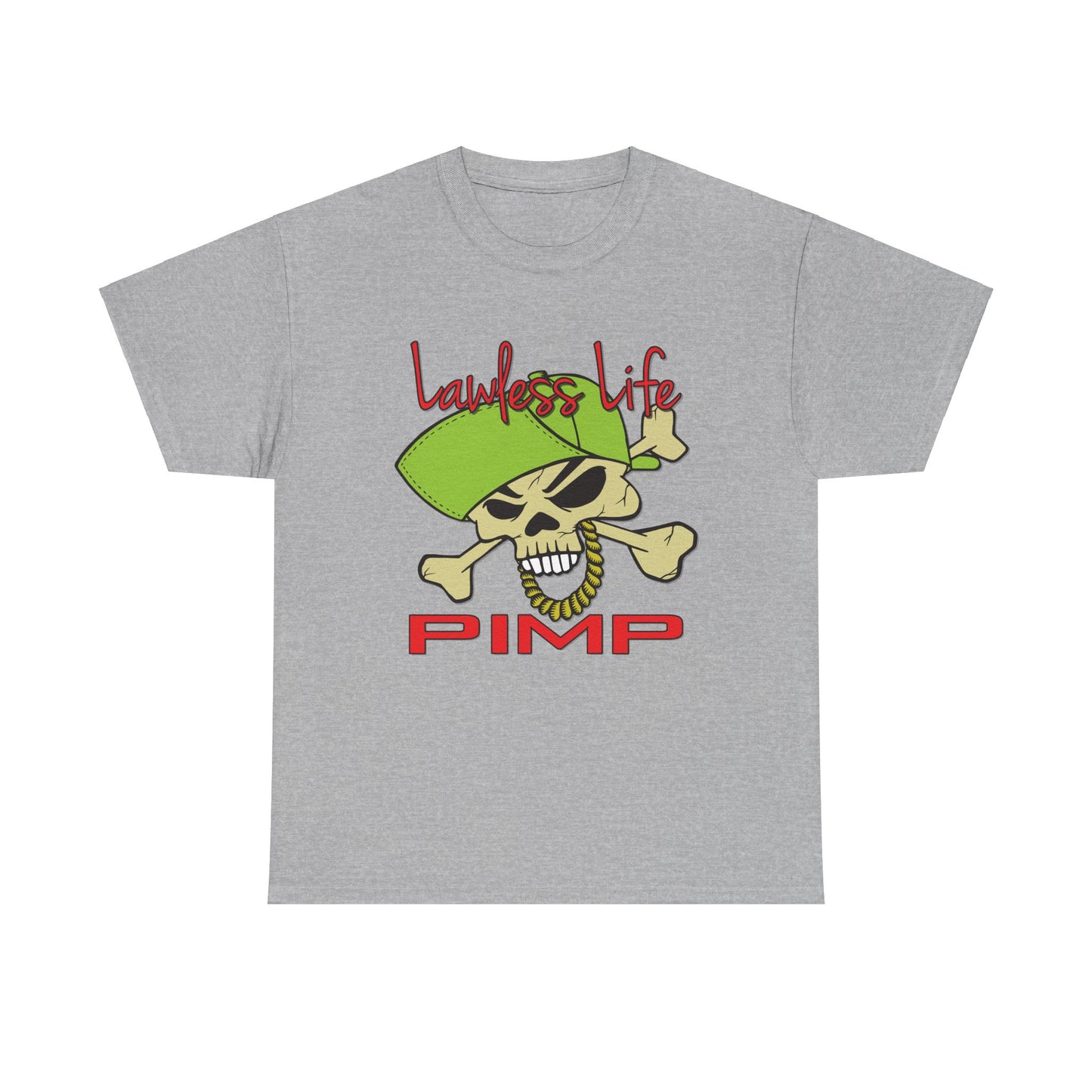 Lawless Life Pimp. Heavy Cotton T-Shirt