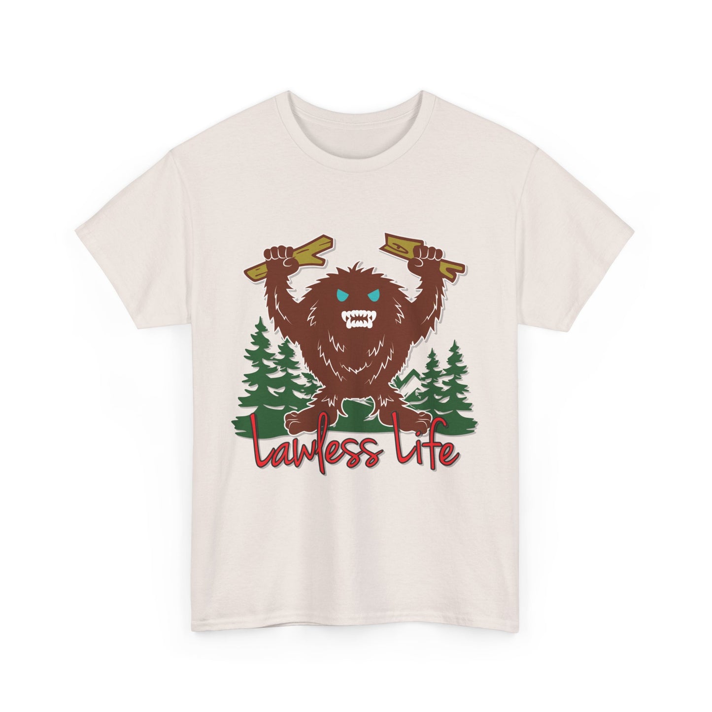 Lawless Life Sasquatch. Heavy Cotton T-Shirt