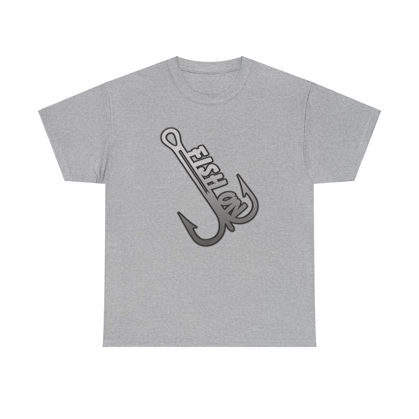 Fish on treble hook, Heavy Cotton T-Shirt