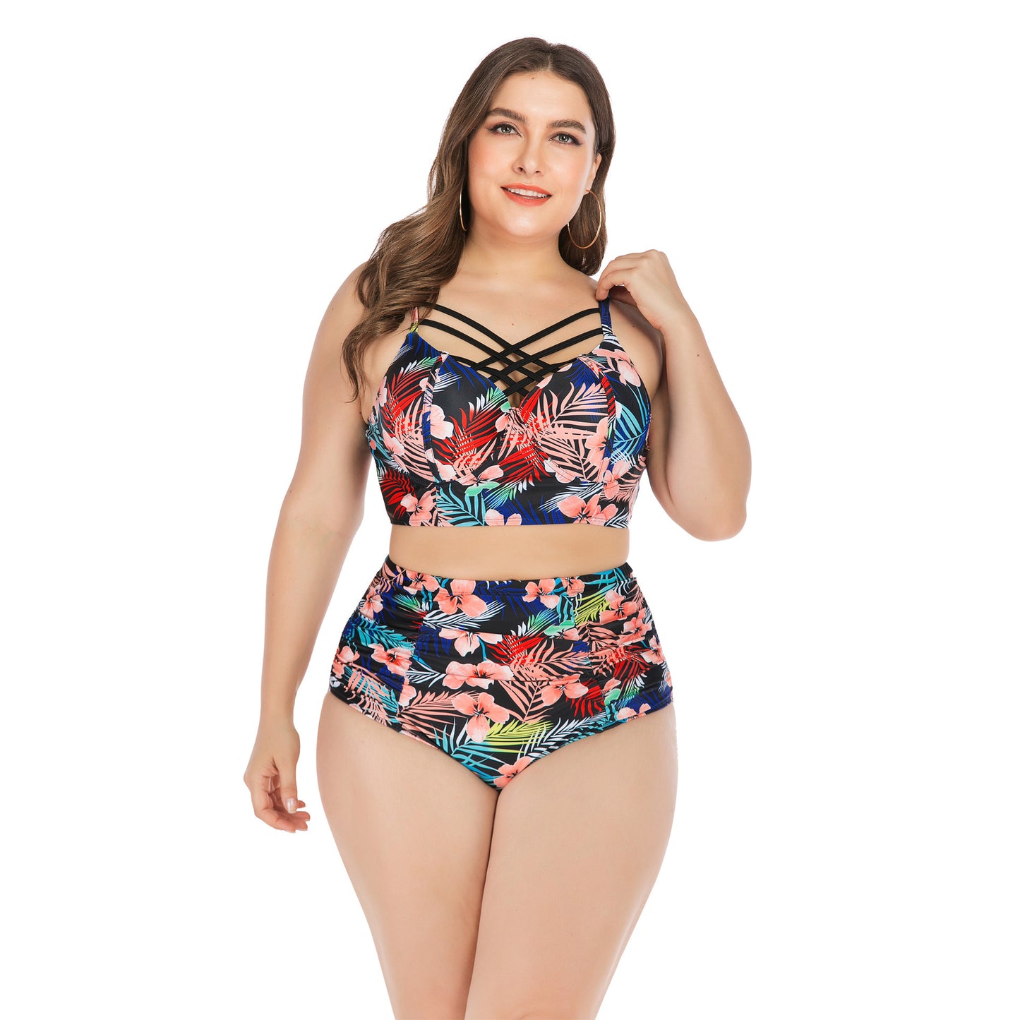 Plus size underwire swimsuit