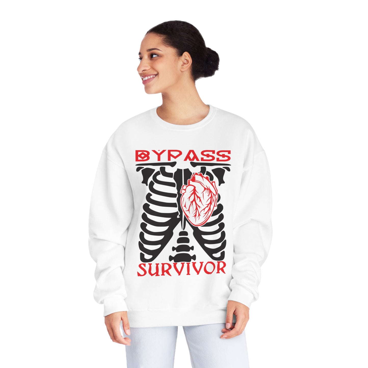 Heart Bypass Survivor., Unisex NuBlend® Crewneck Sweatshirt