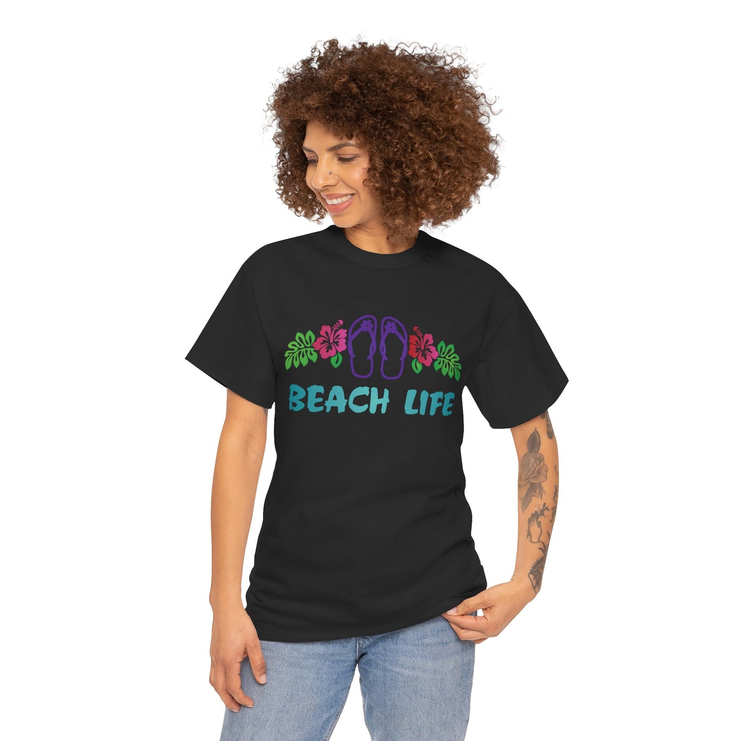 Beach Life, Heavy Cotton T-Shirt