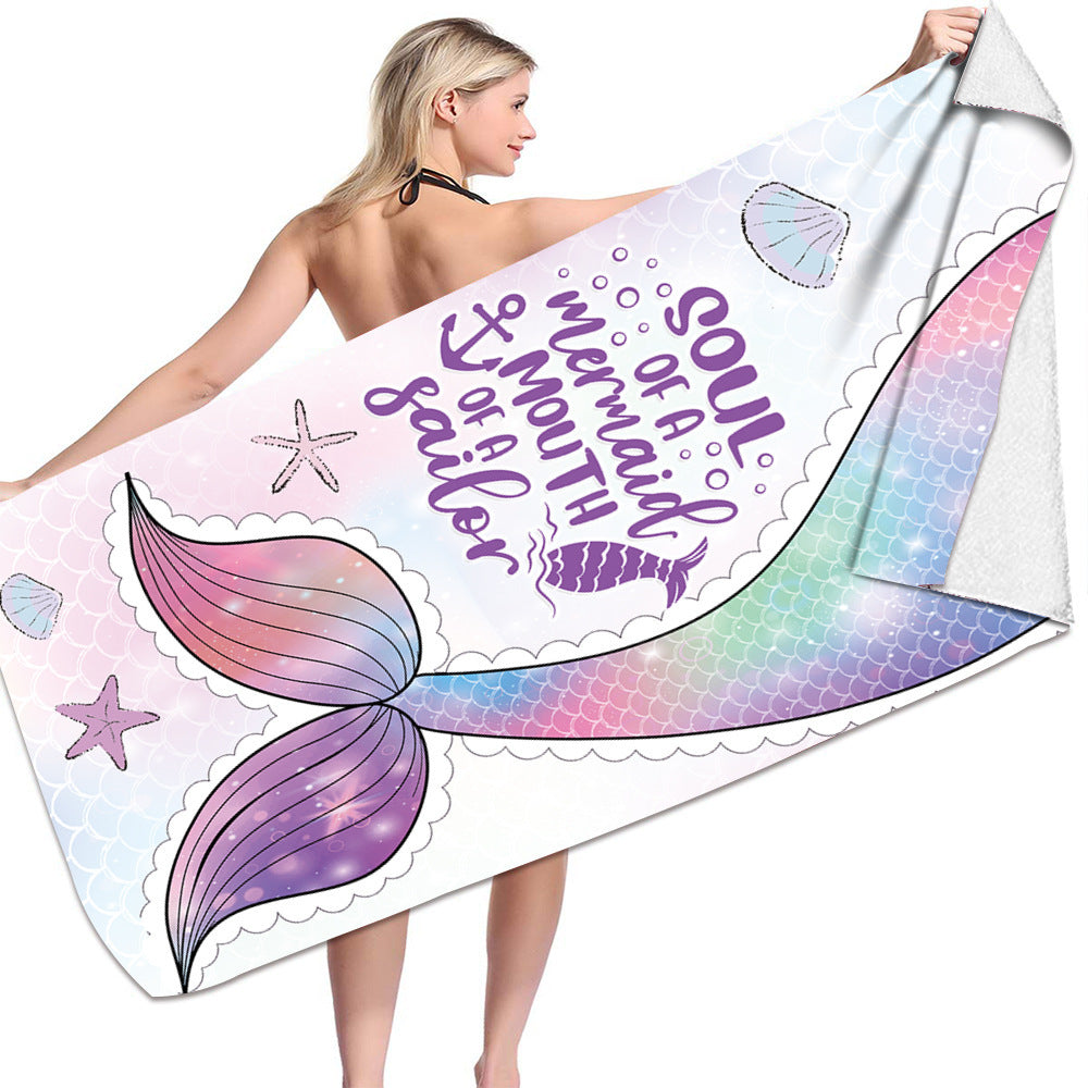 Mermaid Microfiber Towel