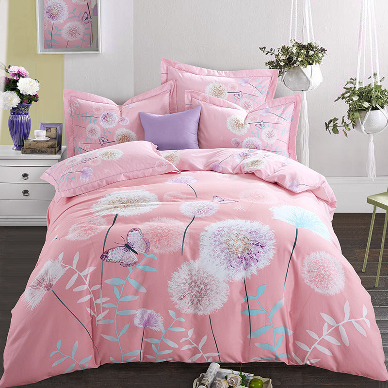 Four-piece cotton bed set