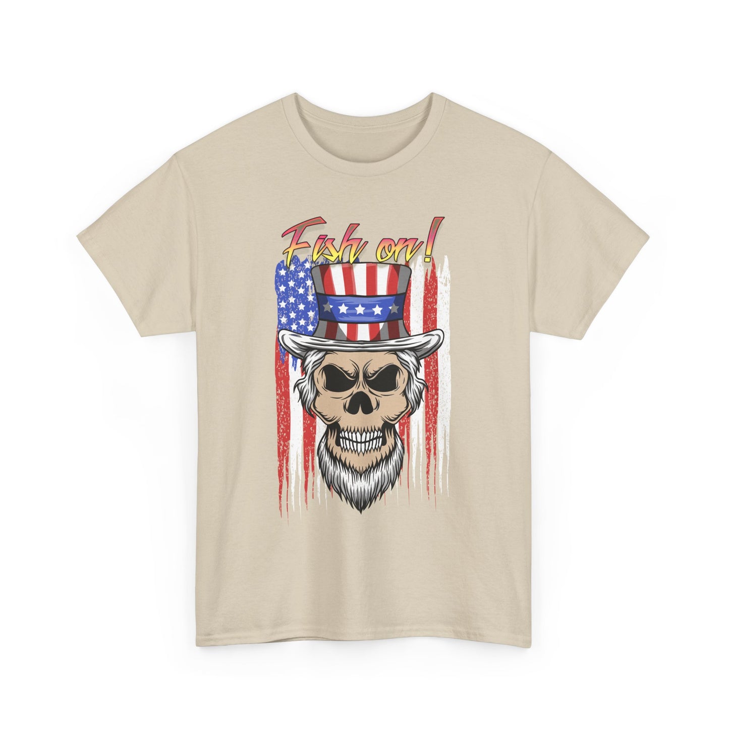 All American Fish on. Heavy Cotton T-Shirt